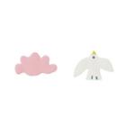 Non-matching Alloy Bird & Cloud Earring