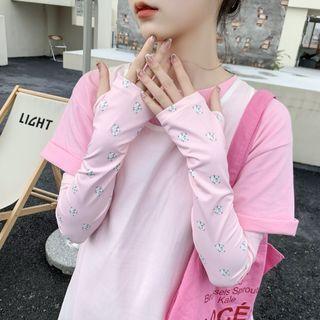 Rabbit Sun Protection Arm Sleeve White - One Size
