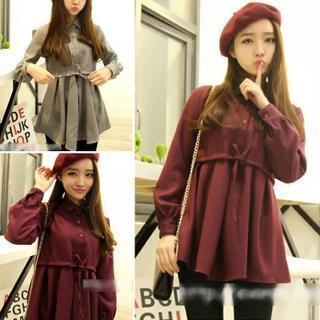 Drawstring Waist Shirtdress