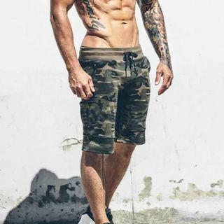 Sports Drawstring Waist Shorts