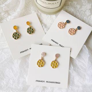 Alloy Flower Drop Earring