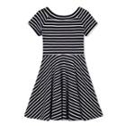 Stripe Off-shoulder Dress