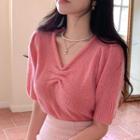 Short-sleeve Shirt Knit Top