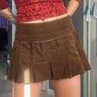 Corduroy Low Waist Mini Skirt