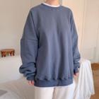 Fleece-lined Oversized Sweatshirt
