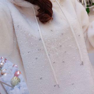 Hooded Beaded Pullover