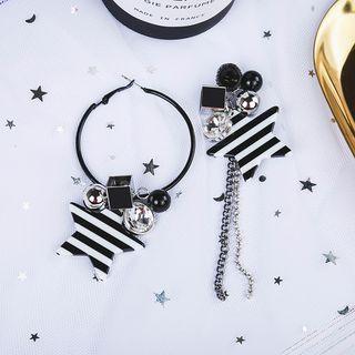 Striped Star Drop Earring