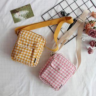 Checker Shoulder Pouch