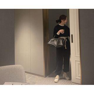 [dearest] Drawcord Jogger Pants (navy Blue) One Size