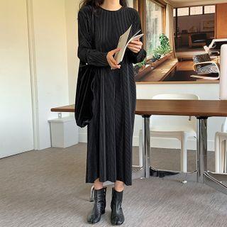 Long Crystal-pleat Dress