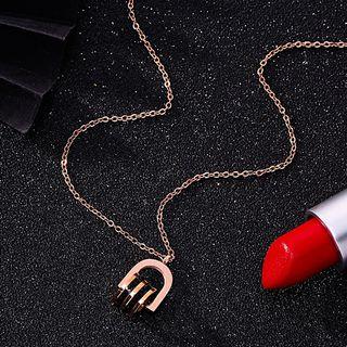 Roman Numbers Rhinestone Necklace