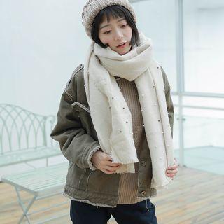 Faux Pearl Neck Scarf