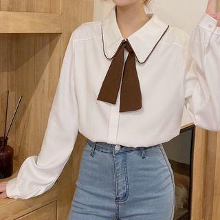 Bow Shirt / Knit Sweater Vest