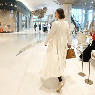 A-line Maxi Coatdress