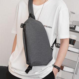 Buckled Sling Bag Gray - One Size