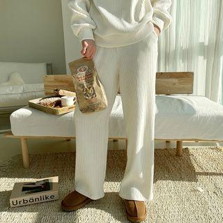 Ribbed Velvet Loungewear Pants