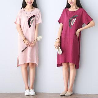 Patterned Linen Cotton Dress