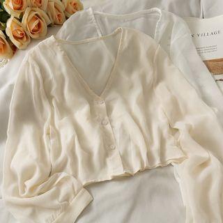 Chiffon Button-up Light Top