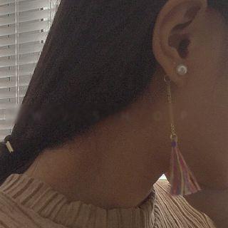 Tasseled Beaded Earrings