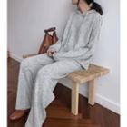 Set: Dotted Hoodie + Loose-fit Pants