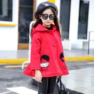Embroidery Hooded Coat