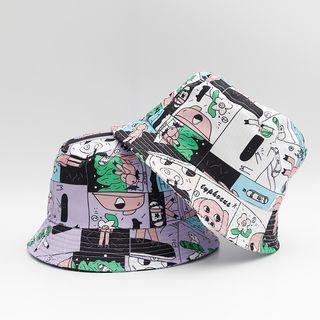 Comic Print Bucket Hat
