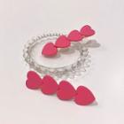 Heart Hair Clip My30327 - Pink - One Size