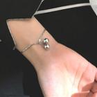 925 Sterling Silver Bell Layered Bracelet Silver - One Size