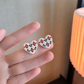 Argyle Heart Alloy Earring