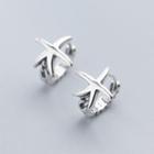 925 Sterling Silver Starfish Earring 1 Pair - S925 Silver - One Size