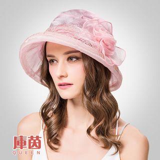 Lace-ribbon Sun Hat