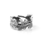 Leaf Open Ring Open Ring - Silver - One Size