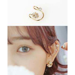 Flower Layered Ear Cuff (single)