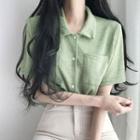 Collar Button-up T-shirt