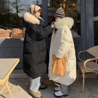 Faux Fur Trim Embroidered Padding Jacket