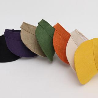 Linen Rounded Sun Visor