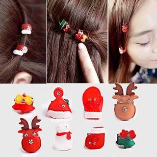 Christmas Rhinestone Hair Clip