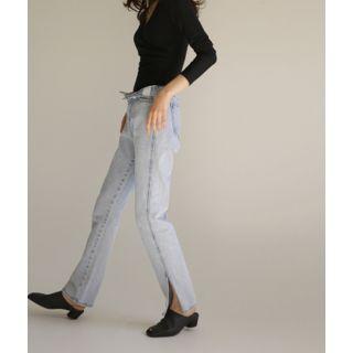 Peep-toe Cylinder-heel Mules