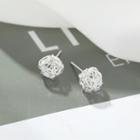 925 Sterling Silver Wirework Earring 1 Pair - Earrings - One Size