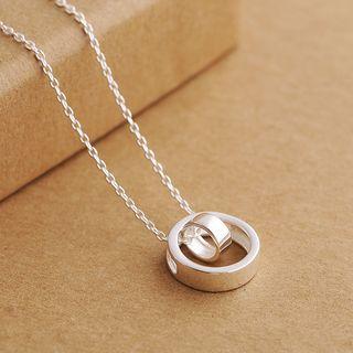 S925 Sterling Silver Ring Necklace
