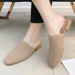 Plain Fabric Mules