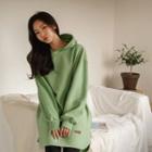 Colored Dip-back Hoodie Dress