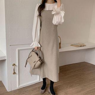 Puff-sleeve Shirt + Tank Dress