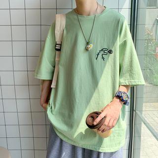 Cartoon Dinosaur Print T-shirt