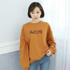 Petite Size - Awsome Embroidered Sweatshirt