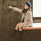 Family Matching Ruffle Hem Long Button Coat