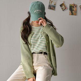 Raglan Dual-pocket Cardigan