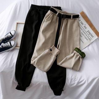 Woolen Harem Pants With Belt