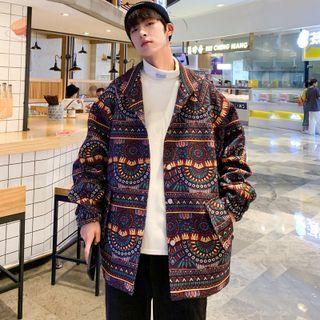 Hood Patterned Jacket