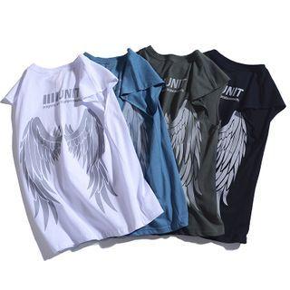 Wings Print Sleeveless Top